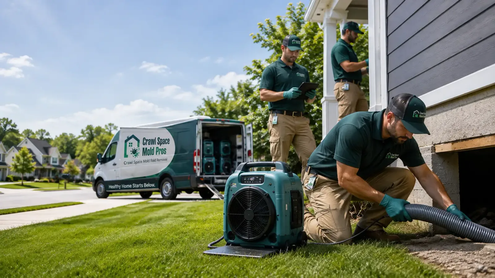 Crawl Space Mold Removal in Springville, UT